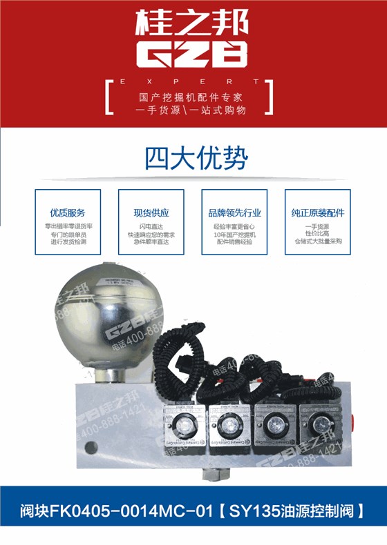 三一挖掘機(jī)油源閥塊