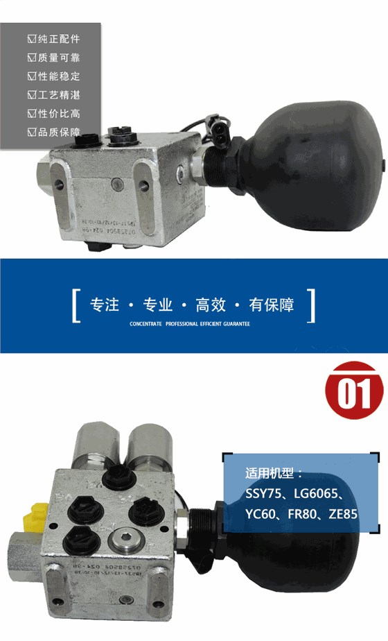 挖掘機油源控制閥