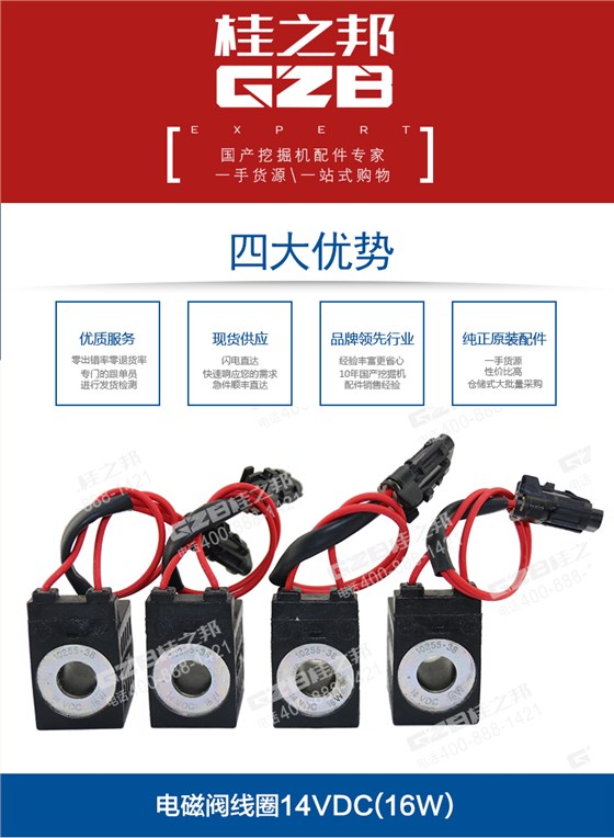 廈工挖掘機(jī)電磁閥線(xiàn)圈