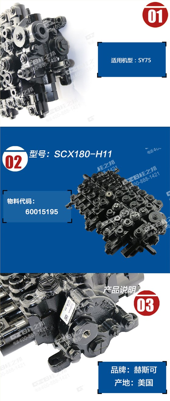 三一挖掘機(jī)多路閥