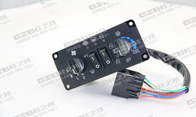 柳工908D、906D挖掘機空調(diào)控制面板DC12V/KLG03J-017，柳工挖掘機原廠配件,桂之邦挖機配件批發(fā)