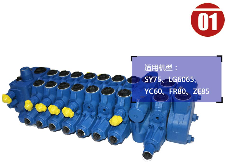 挖掘機(jī)分配閥批發(fā):中聯(lián)85挖掘機(jī)多路閥8SX14H2X