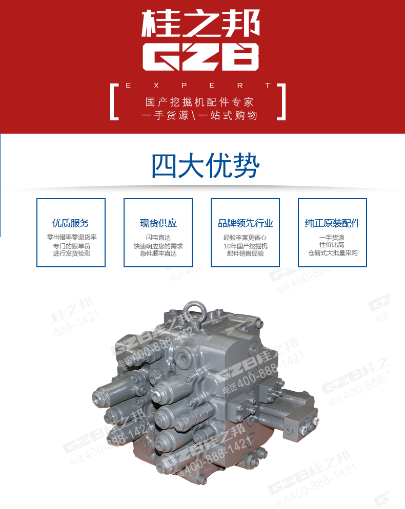 臨工挖掘機(jī)多路閥