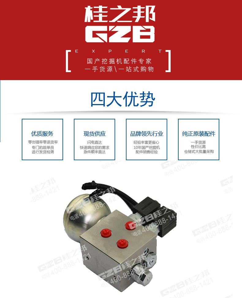 三一挖掘機(jī)油源控制閥