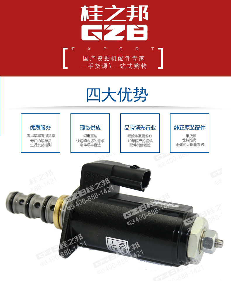 三一挖掘機(jī)比例減壓閥