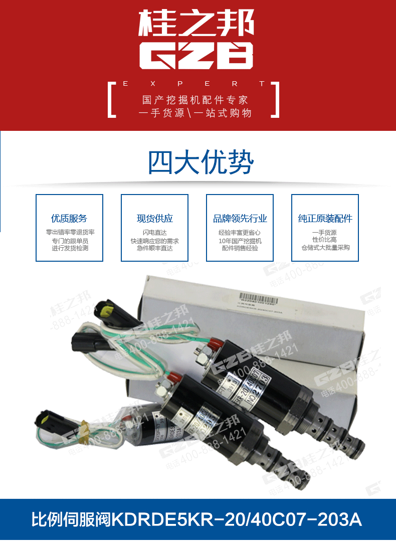 三一挖掘機比例伺服閥