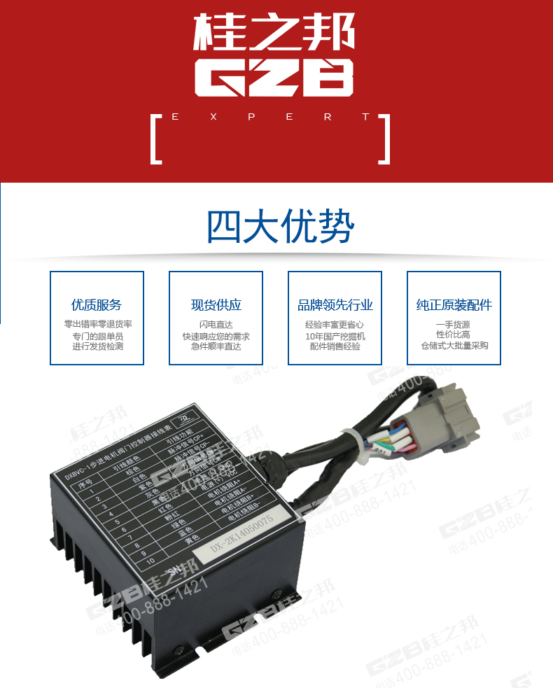 三一挖掘機步進(jìn)電機閥門控制器