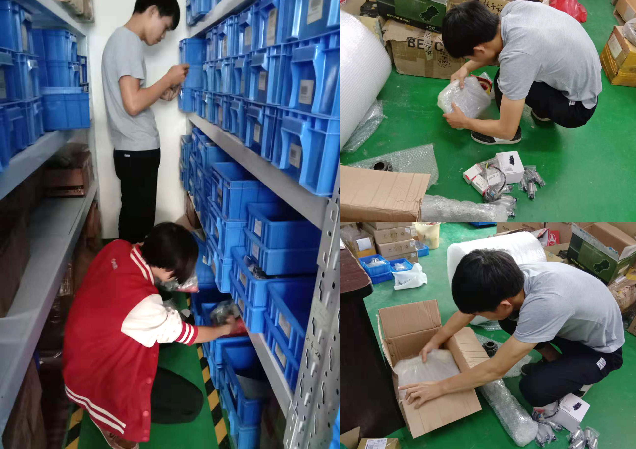 桂之邦豐富的挖機配件資源、的倉儲