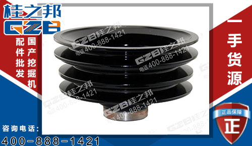 三一205挖機(jī)曲軸皮帶輪ME219115 原裝挖機(jī)配件供應(yīng)