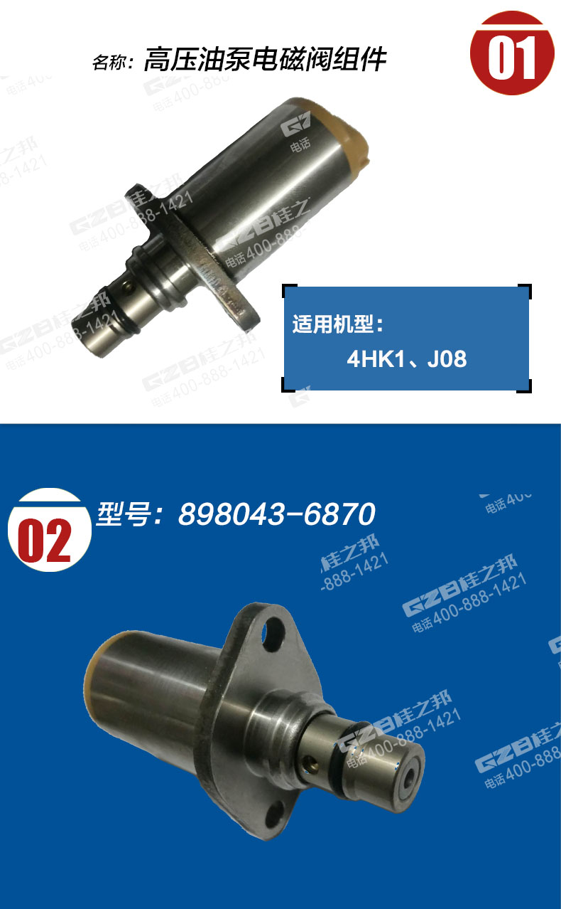 日立挖掘機(jī)高壓油泵電磁閥 日立挖掘機(jī)高壓油泵電磁閥